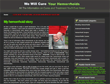 Tablet Screenshot of hemroidshemorrhoidscure.com